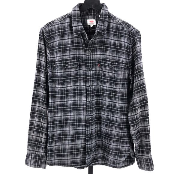 Levis plaid flannel button up shirt - Picture 1 of 5